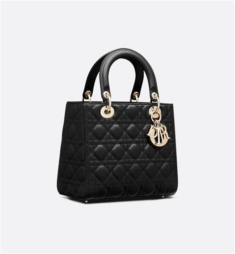 dior tasche matt schwarz|lady Dior handbags.